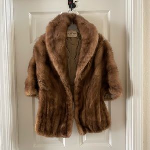 Vintage fur shawl